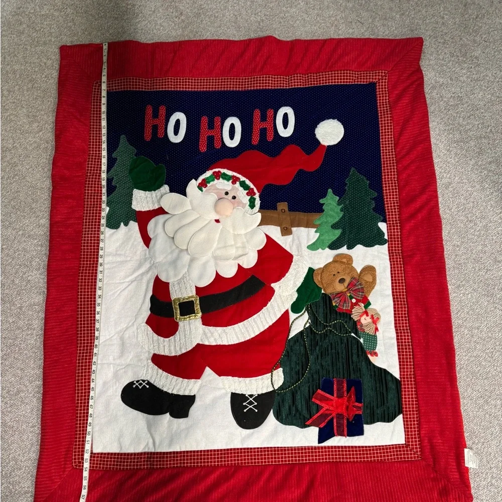 Christmas Santa Claus Vintage Blanket Tapestry Large Holiday
